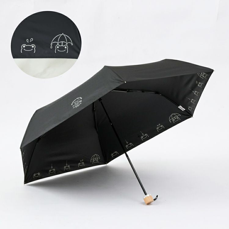 Pickles the Frog Folding Umbrella Drop Black Japan 2025