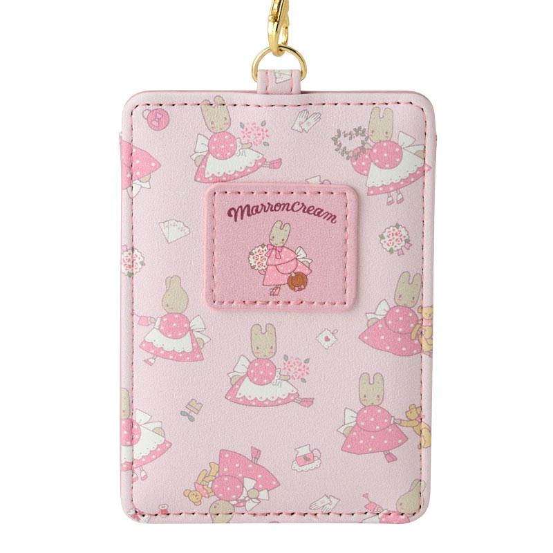 Marron Cream Pass Case with Reel Sanrio Japan