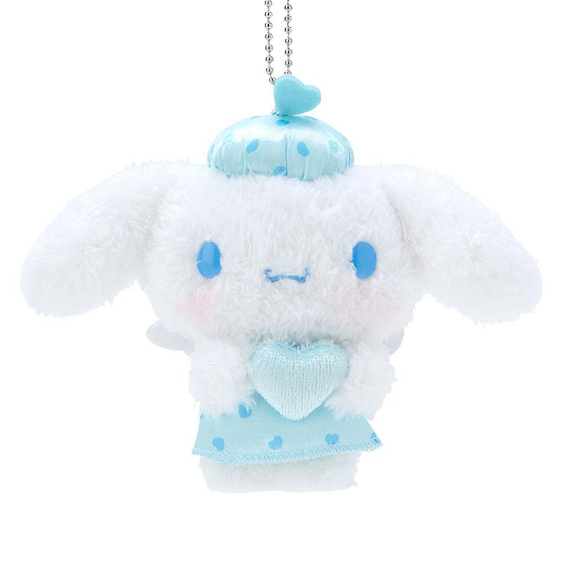 Cinnamoroll Plush Mascot Holder Keychain Dreaming Angel Blue Sanrio Japan 2024