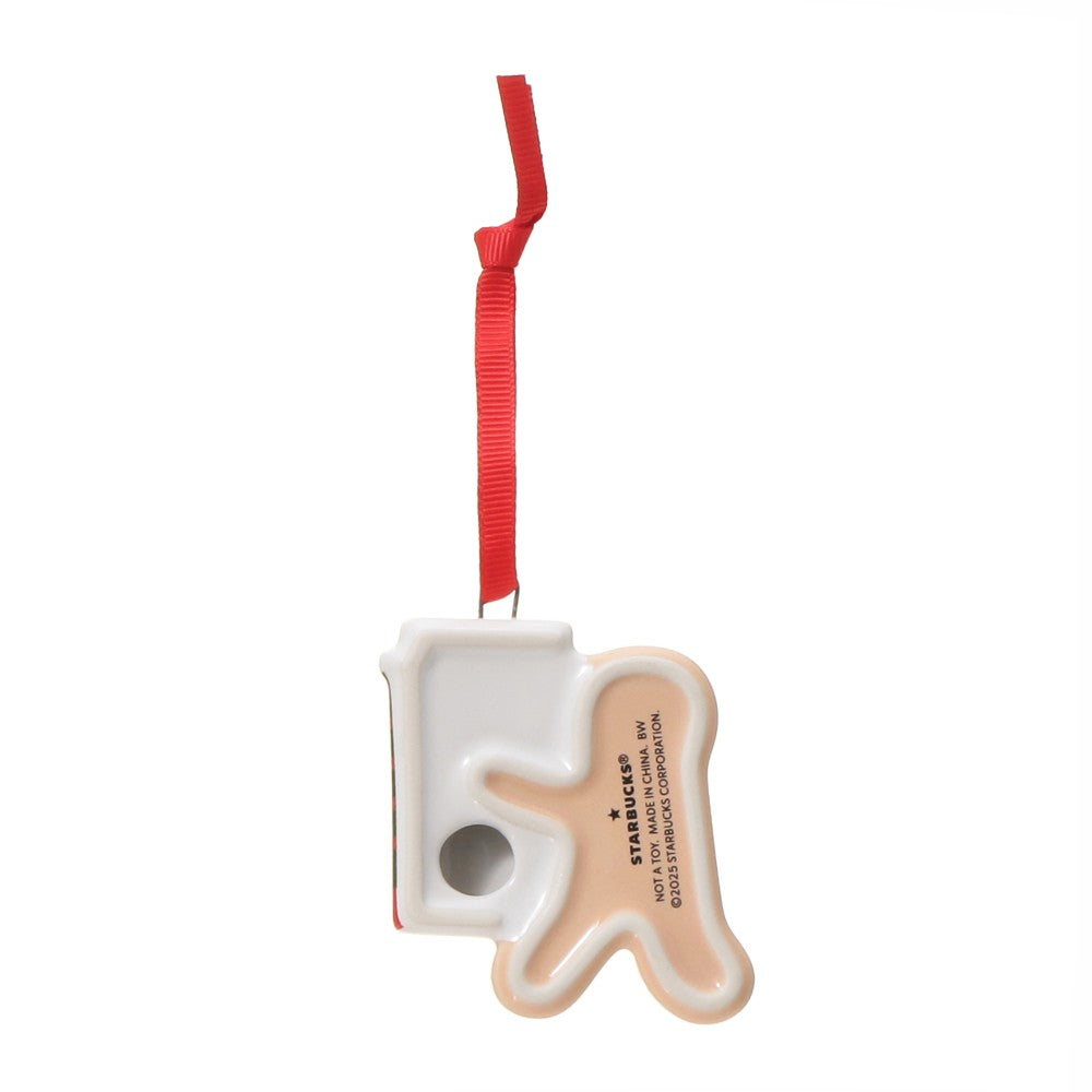 Starbucks Japan Christmas Tree Ornament RED CUP Gingerbread Man 2025