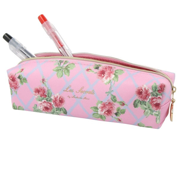 Laduree Pen Case Pencil Pouch Jardin Marie Antoinette Rose Pink Japan