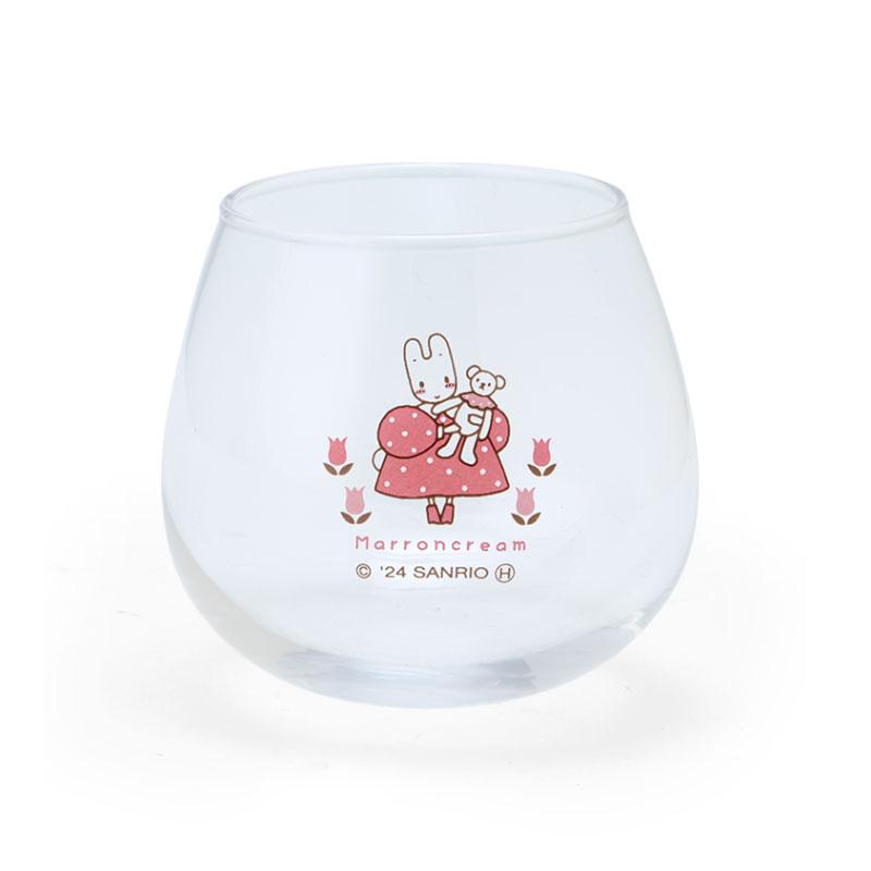 Marron Cream Wobble Tumbler Glass Cup Flower Sanrio Japan 2024