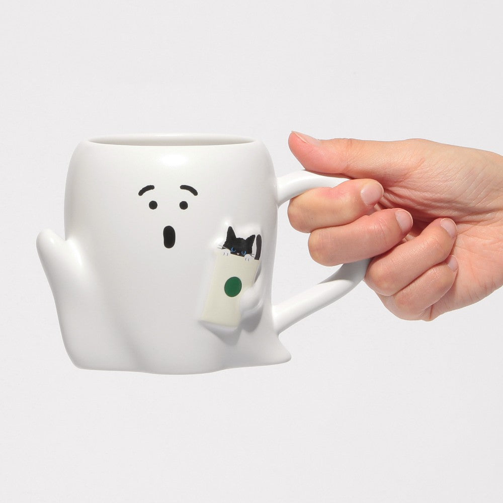 Starbucks Japan Halloween 2025 Mug Cup Ghost Glow in the Dark 355ml