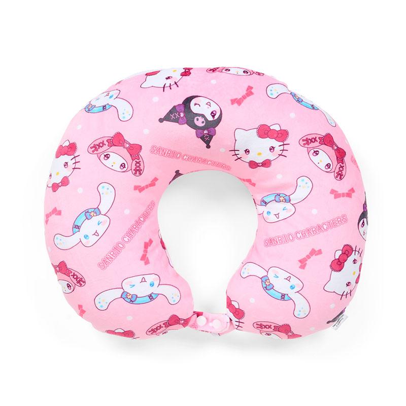 Sanrio Characters Neck Pillow Pink Japan Travel