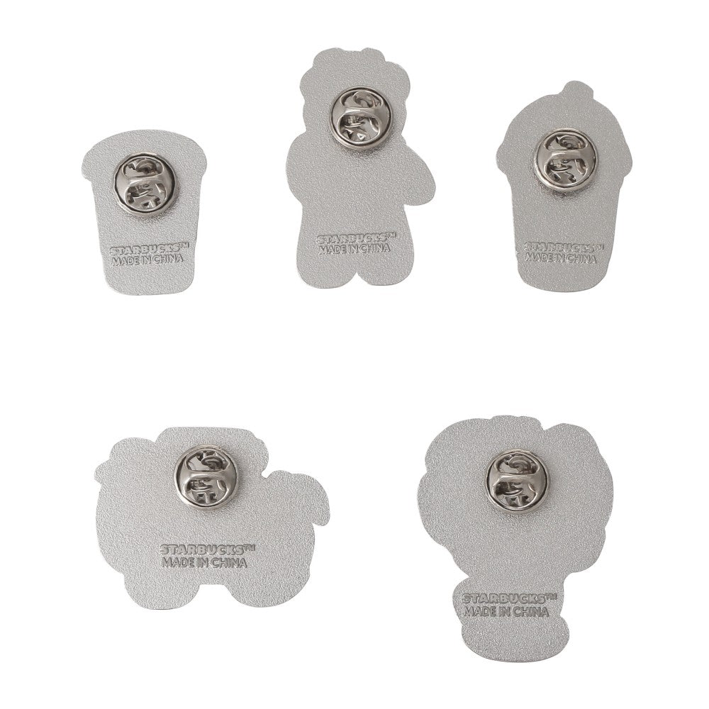 Starbucks Japan Pin Badge Set Bearista Pumpkin Spice Latte Halloween 2025