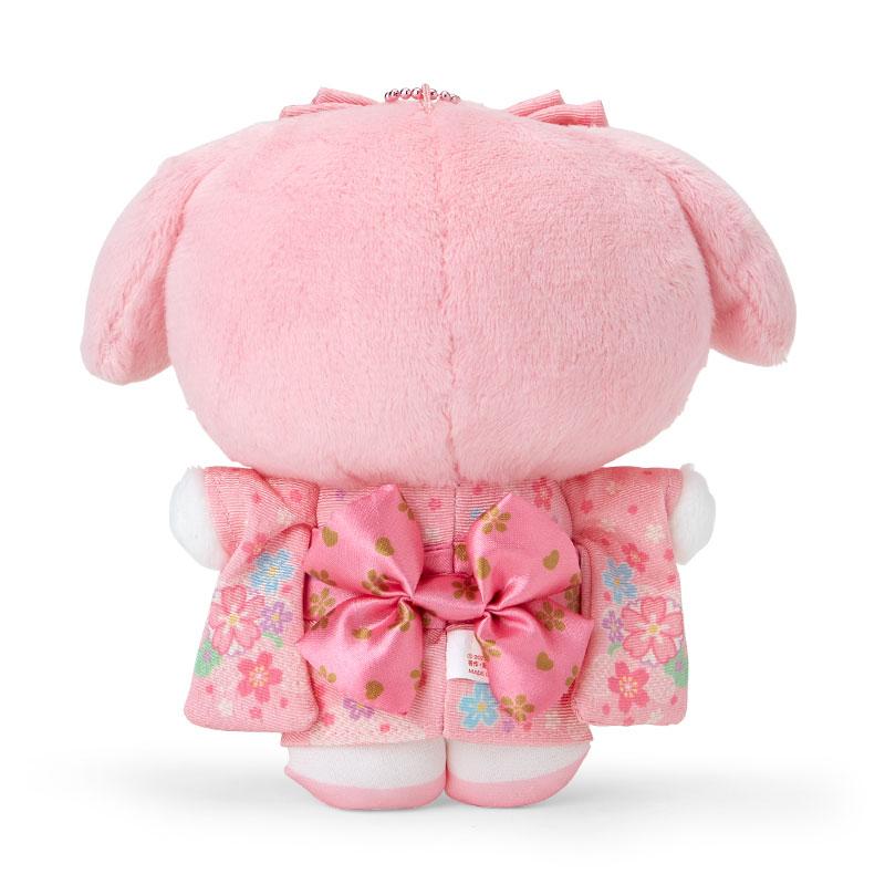 My Melody Plush Mascot Holder Keychain Kimono Sanrio Japan Sakura 2024