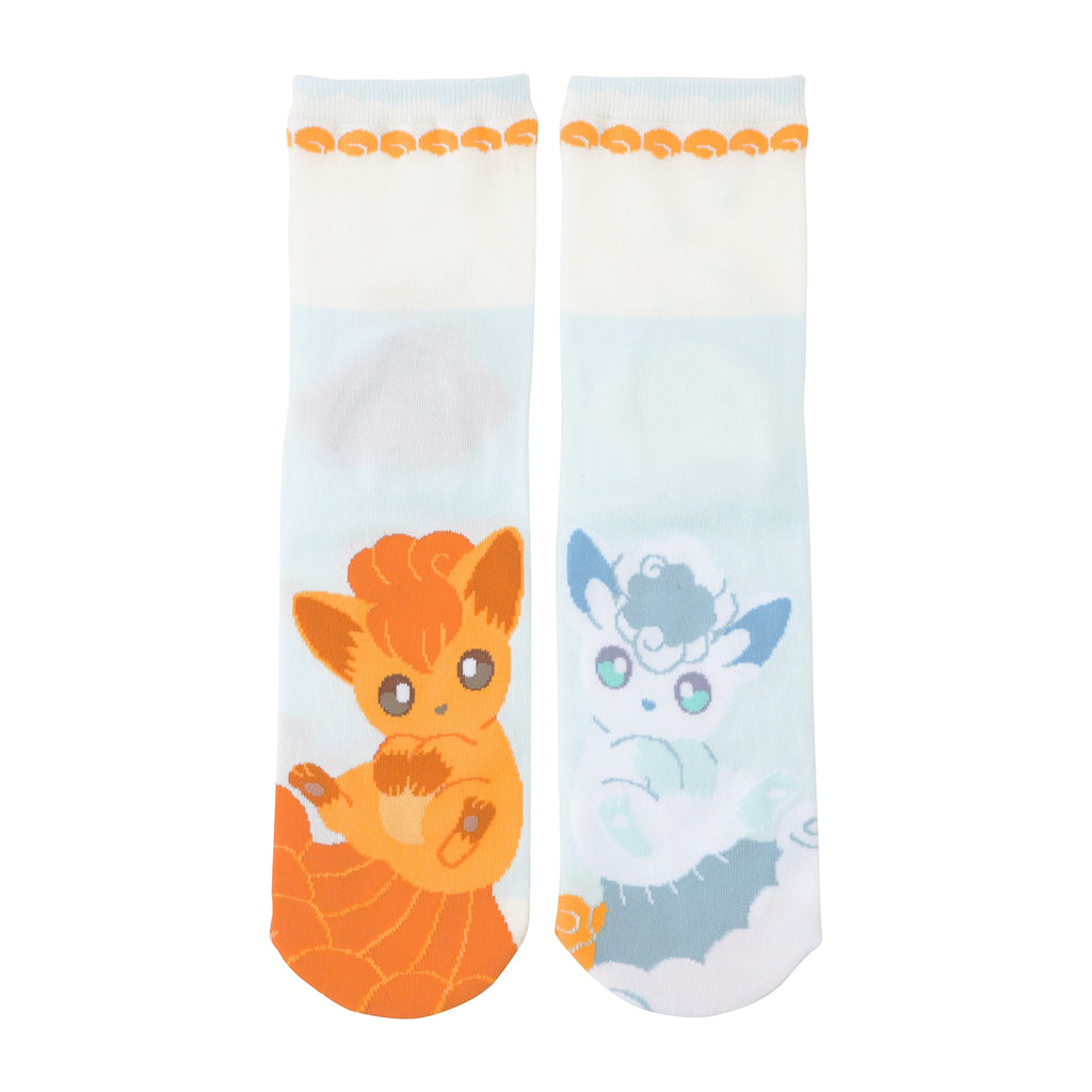 Alolan Vulpix Rokon & Vulpix Rokon Kids Socks 19-21cm Pokemon Center Japan 2025