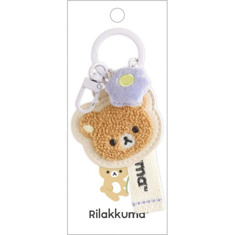 BASIC RILAKKUMA Flower Patch Keychain Key Holder San-X Japan 2025