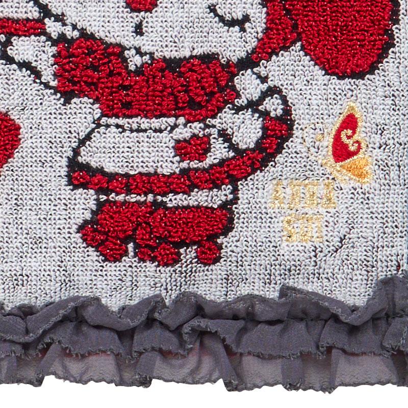 My Melody & Kuromi ANNA SUI Towel Handkerchief Frill Red Sanrio Japan 2025