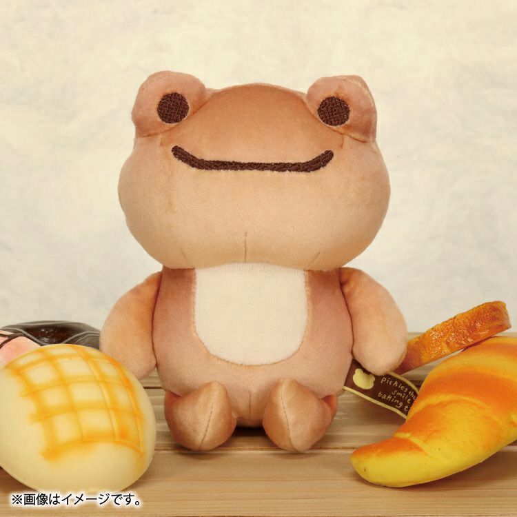 Pickles the Frog Plush Doll S Mochi Bread Smile Baking Japan 2024