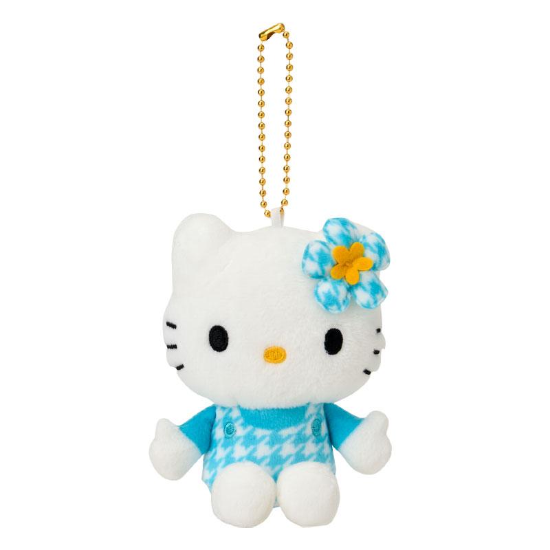 Hello Kitty Plush Keychain Kaohana Blue Sanrio Japan 2025