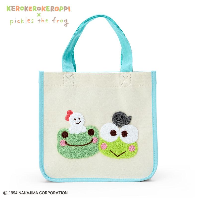 Kero Kero Keroppi mini Tote Bag Pickles the frog Sanrio Japan 2024