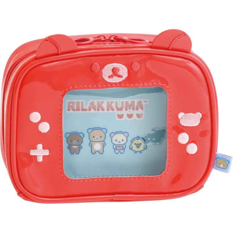 Gaming Rilakkuma Pouch Red San-X Japan 2025