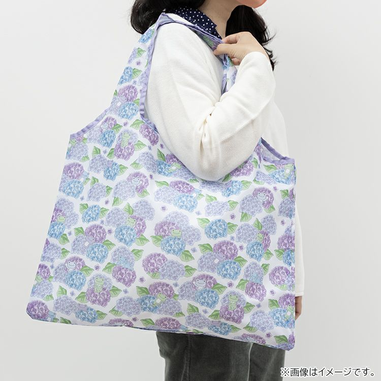 Pickles the Frog Eco Shopping Tote Bag Hibiyakadan Flower Japan 2025