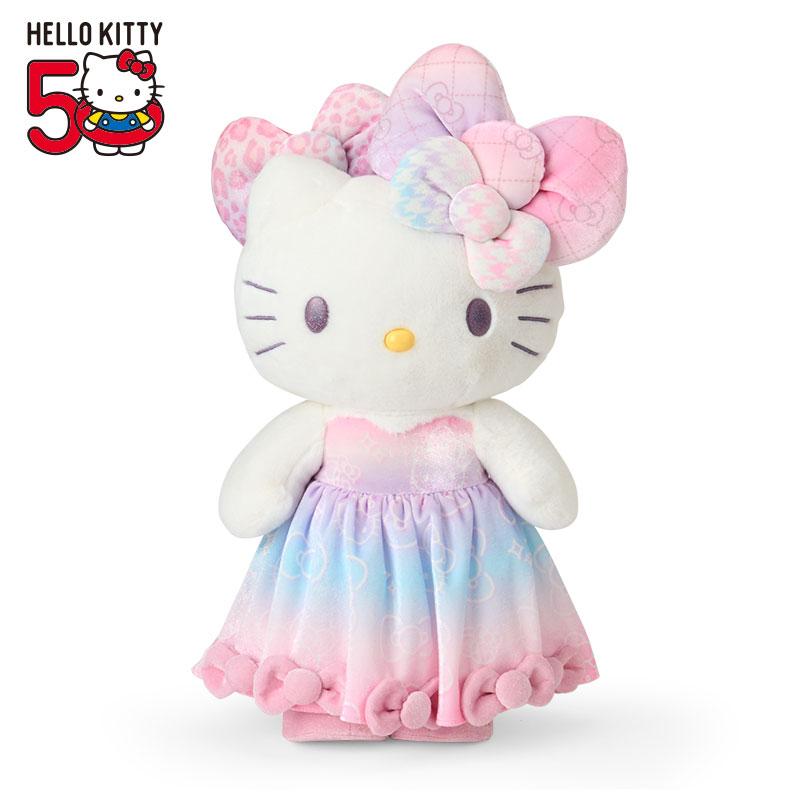 Hello Kitty Plush Doll Birthday 50th The Fashionable Ribbons Sanrio Japan