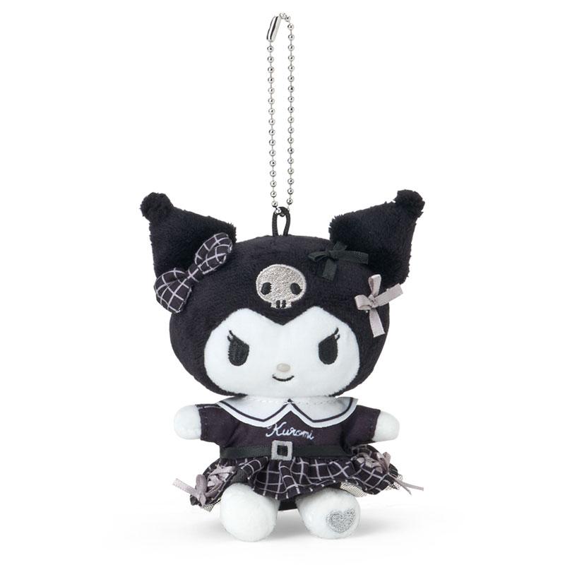 Kuromi Plush Mascot Holder Keychain Monotone Sanrio Japan 2025