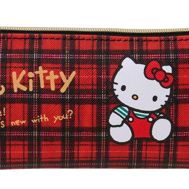 Hello Kitty Pen Case Pencil Pouch Plaid Retro Cute Sanrio Japan 2025