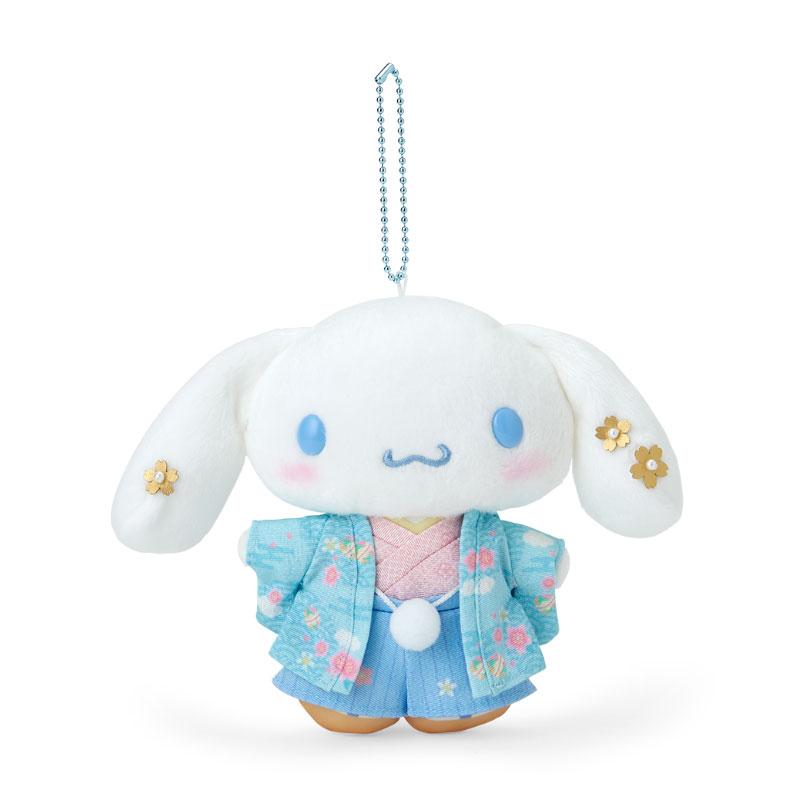 Cinnamoroll Plush Mascot Holder Keychain Kimono Sanrio Japan Sakura 2024