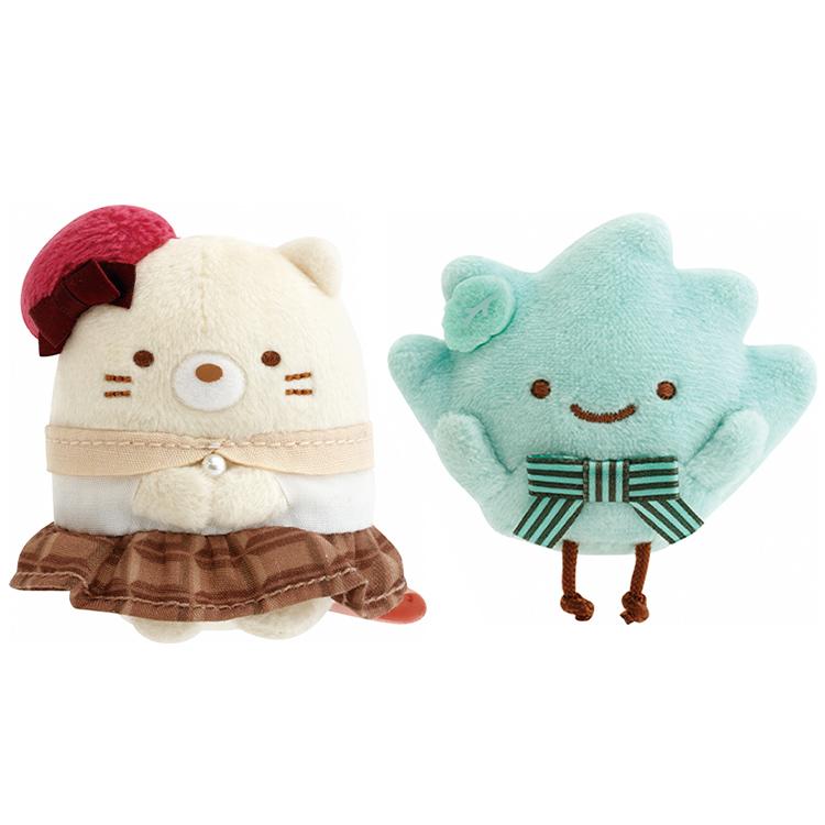 Sumikko Gurashi Neko Cat Weed mini Tenori Plush Chocolate Fair San-X Japan Limit