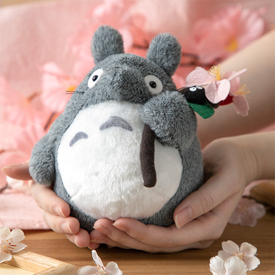 My Neighbor Big Totoro Fluffy Otedama mini Plush Doll Sakura Studio Ghibli Japan