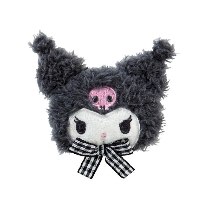 Kuromi Plush Hair Clip Face Shape Sanrio Japan 2024