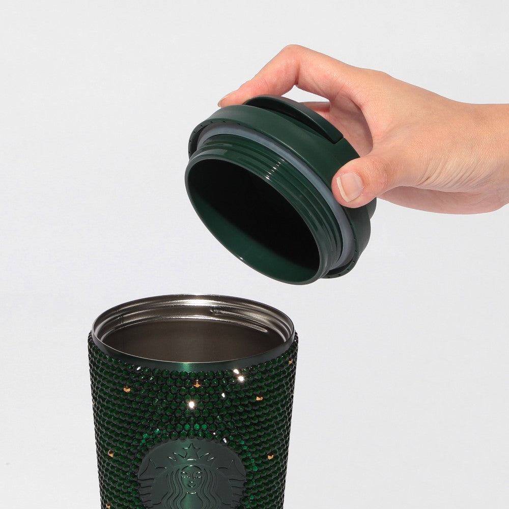 Starbucks Japan Holiday 2025 Stainless Tumbler with Rhinestones 473ml Christmas