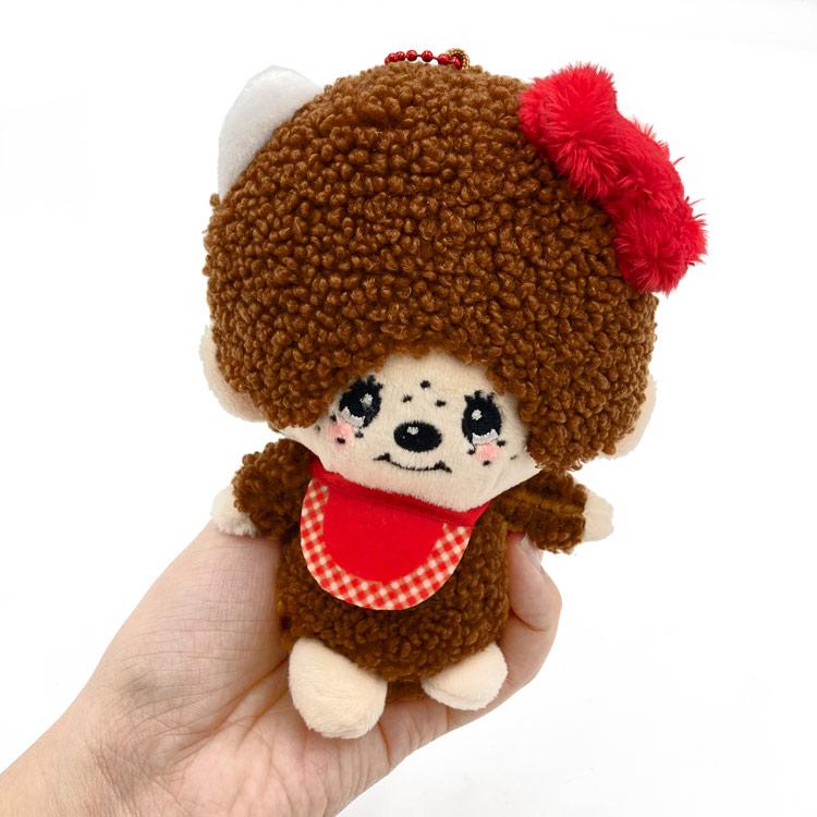 Monchhichi Hello Kitty Plush Keychain Sanrio Japan