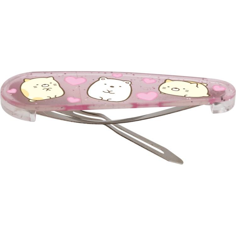 Sumikko Gurashi Neko Cat & Shirokuma Bear Hair Clip Set Glitter San-X Japan 2025