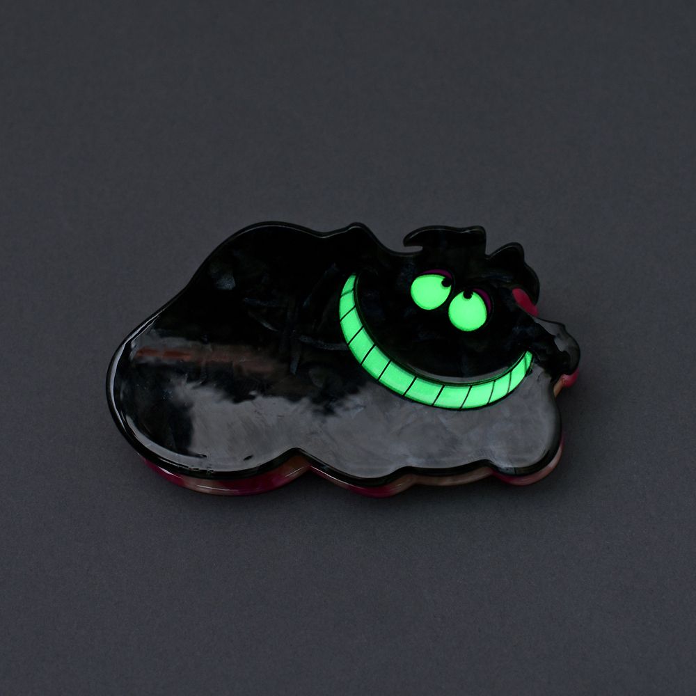 Cheshire Cat Phosphorescent Plush Hair Clip Disney Store Japan Alice Wonderland