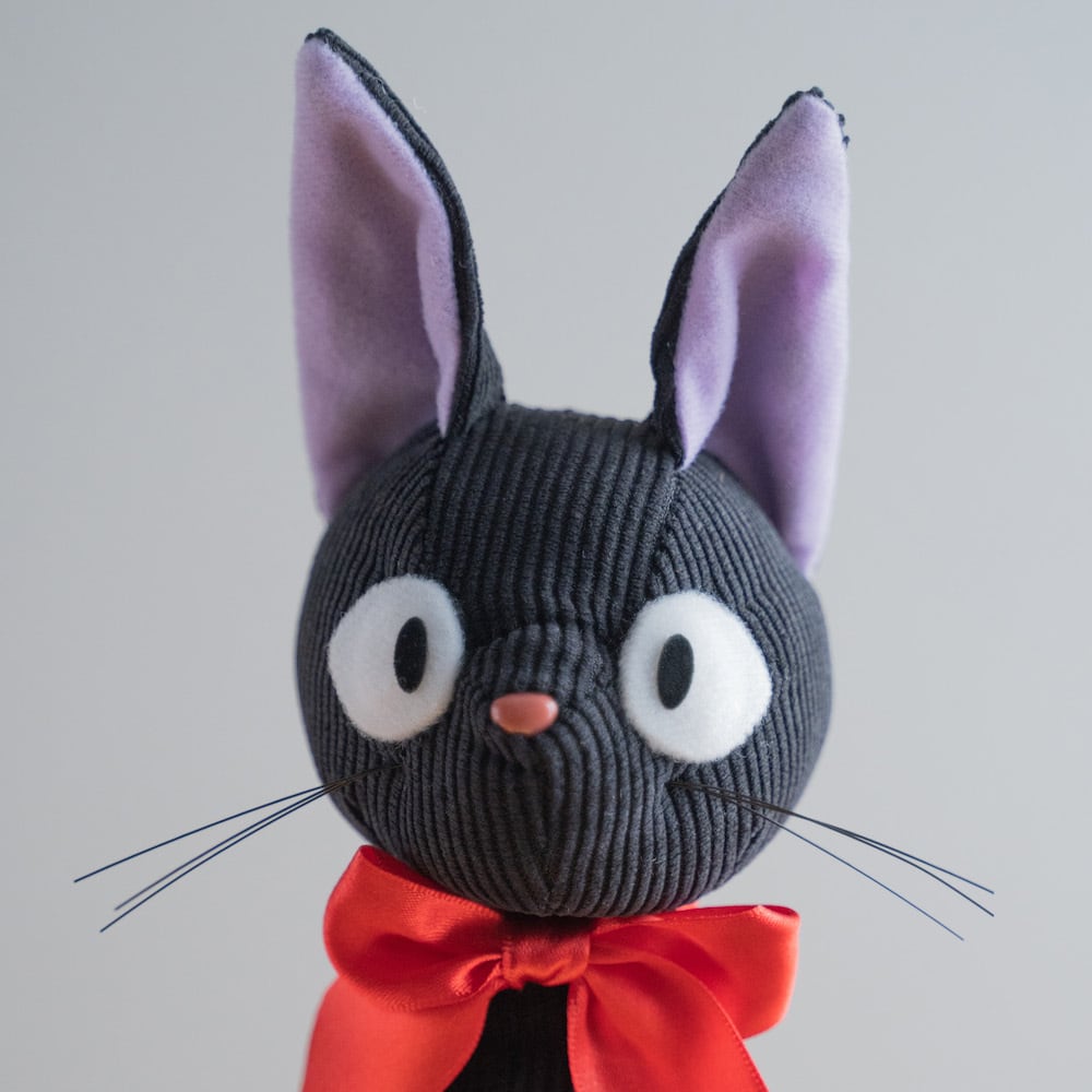 Kiki's Delivery Service Jiji Corduroy Plush Doll Studio Ghibli Japan Cat