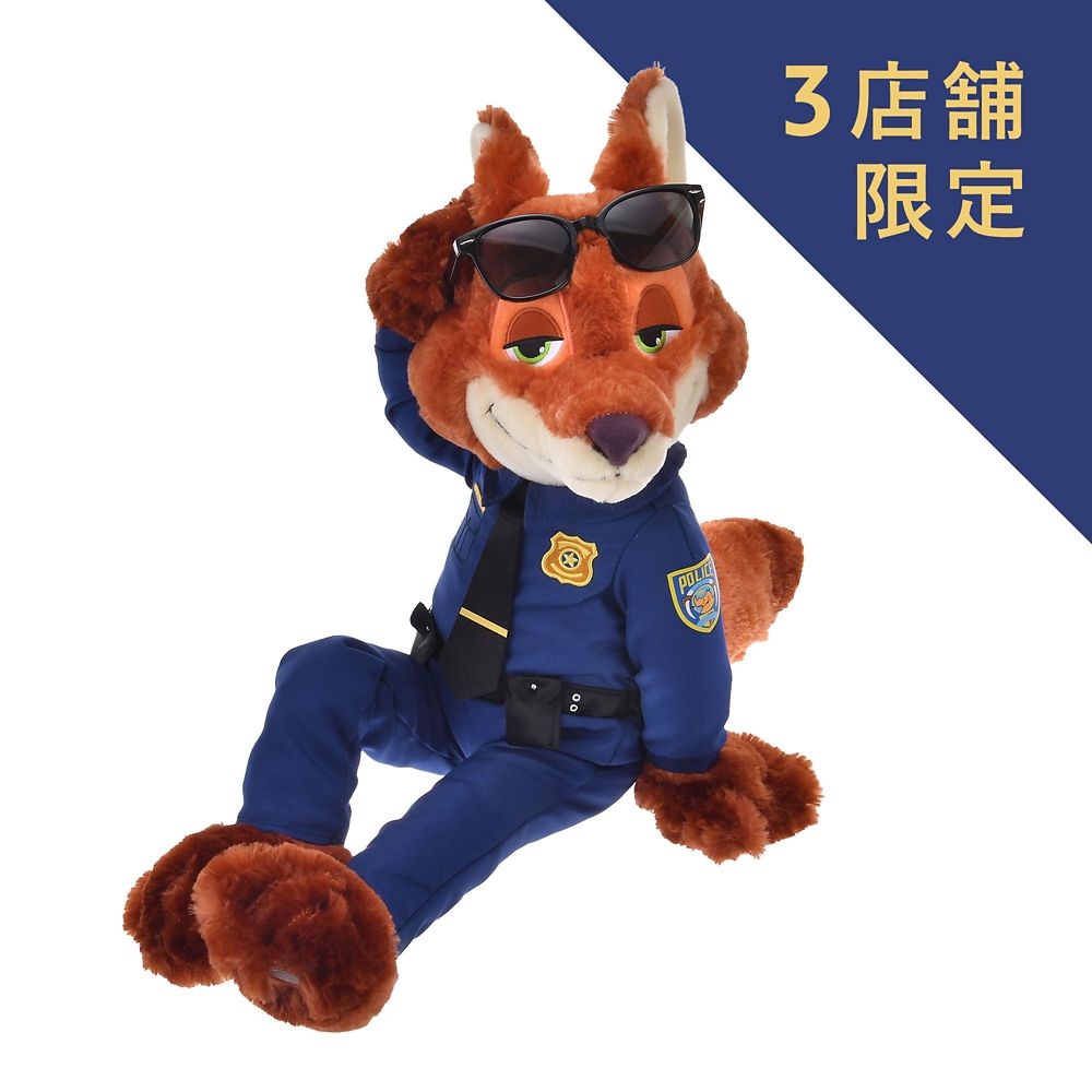 Zootopia Nick Wilde Plush Doll Uniform iketerunuigurumi Disney Store Japan 2025