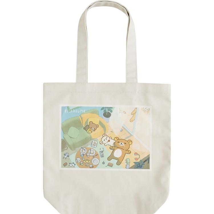 Rilakkuma Tote Bag White stay with me San-X Japan 2025