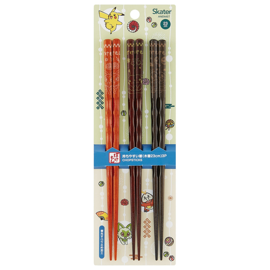 Pokemon Center Japan Chopsticks Set 23cm 3pcs 2024