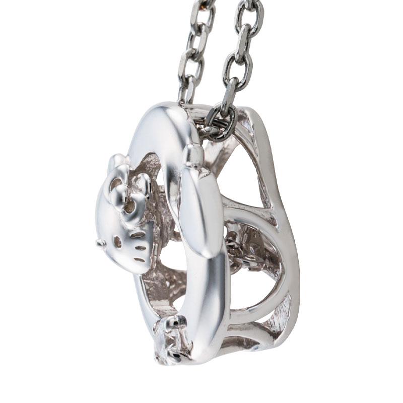 Hello Kitty Silver Necklace Apple Sanrio Japan 2025 Gift Box