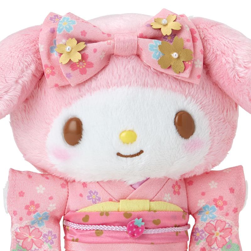 My Melody Plush Doll Kimono Sanrio Japan Sakura 2024