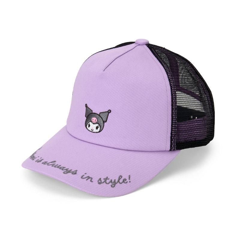 Kuromi Kids Mesh Cap Purple Black Sanrio Japan 2025