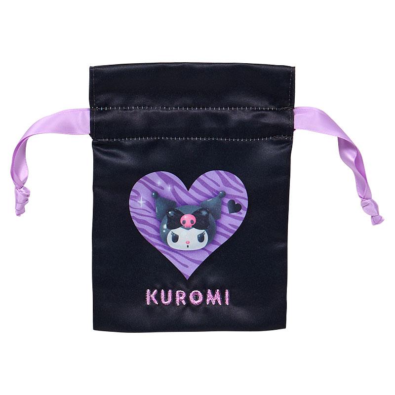 Kuromi Drawstring Pouch Set Monotone Animal Sanrio Japan 2025