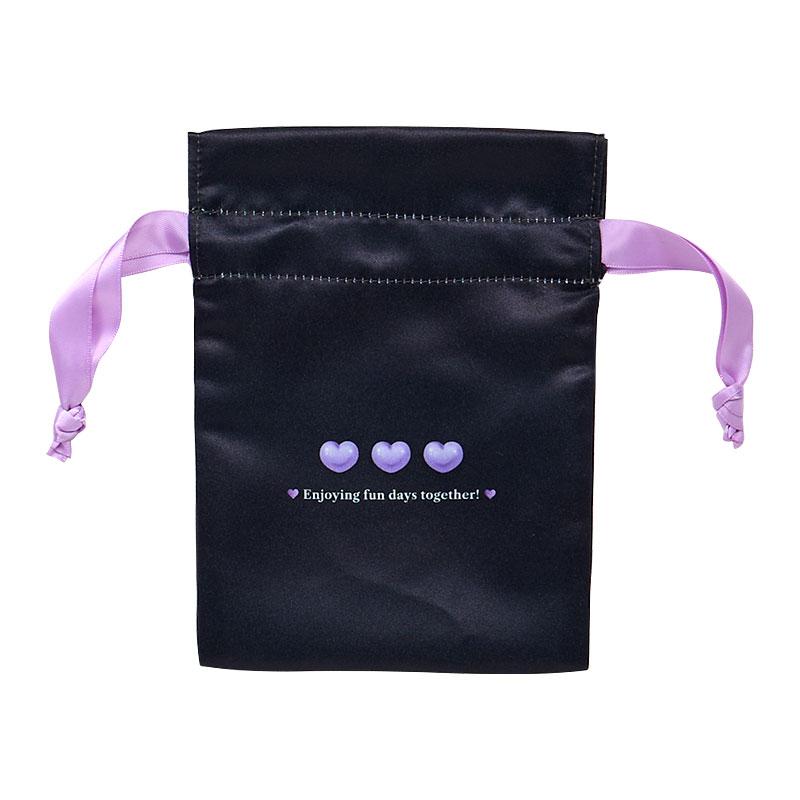 Kuromi Drawstring Pouch Set Monotone Animal Sanrio Japan 2025