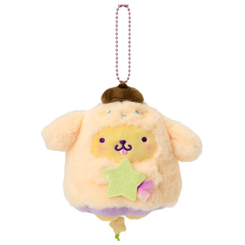 Pom Pom Purin Plush Mascot Holder Keychain Starry Ghost Sanrio Japan 2025