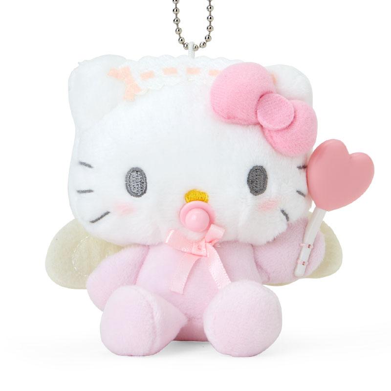 Hello Kitty Plush Mascot Holder Keychain Baby Angel Sanrio Japan 2024