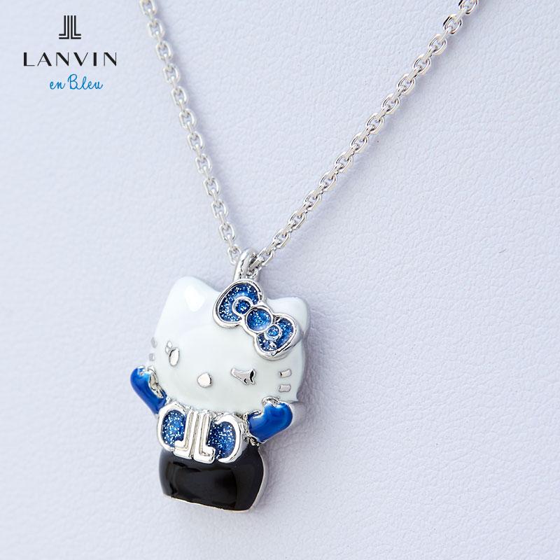 Hello Kitty 50th Anniversary LANVIN en Bleu Necklace Blue Sanrio Japan