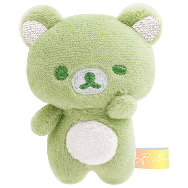 Rilakkuma mini Tenori Plush Doll Cloudy Green Rain then Sunny San-X Japan 2025