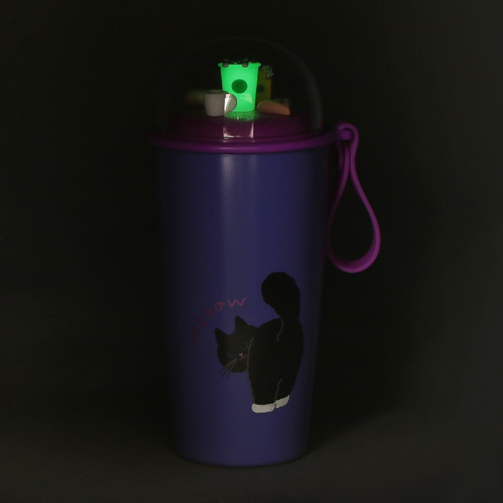 Starbucks Japan Halloween 2025 Cat Shaped Cup Stainless Bottle 355ml Tumbler