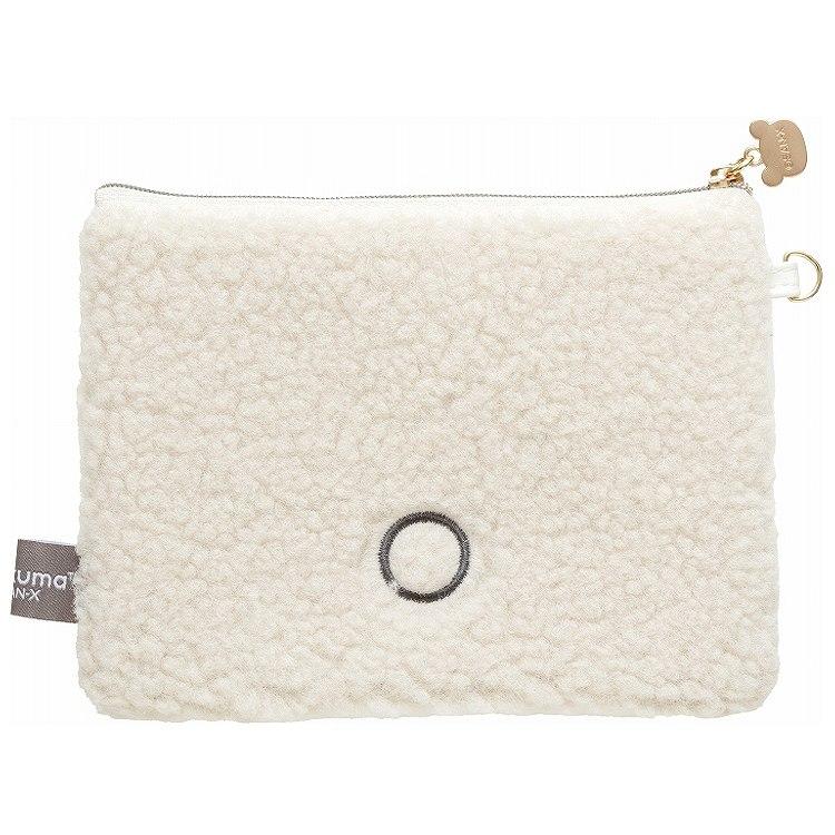 BASIC RILAKKUMA BOA Korilakkuma Flat Pouch Face White San-X Japan 2025