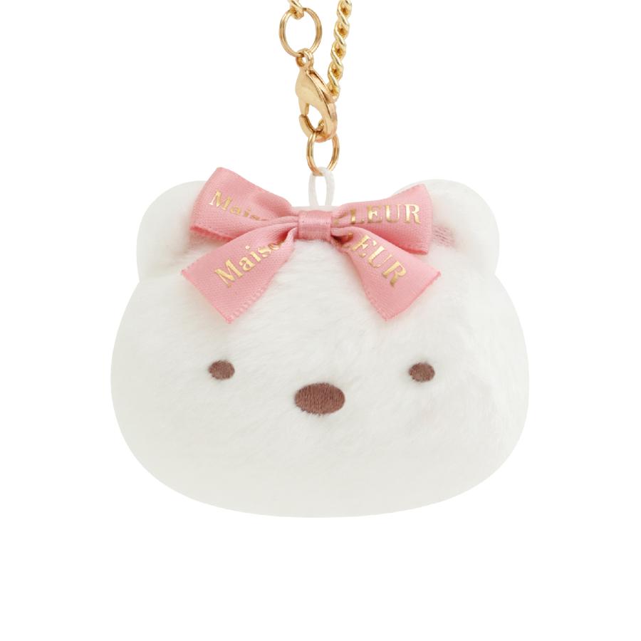 Sumikko Gurashi Maison de FLEUR Shirokuma Bear Keychain Bag Charm San-X Japan