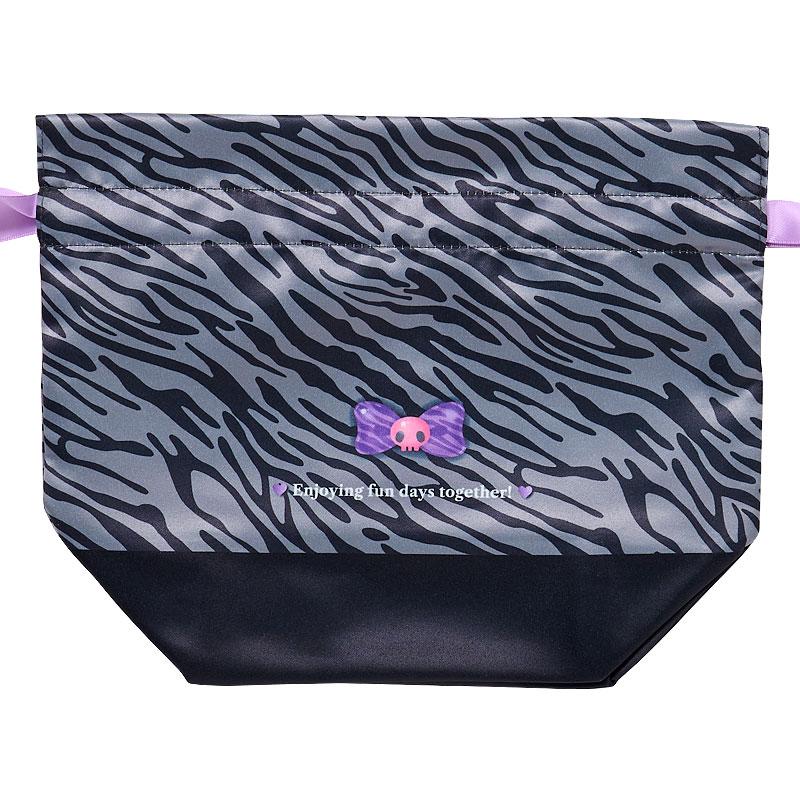 Kuromi Drawstring Pouch Set Monotone Animal Sanrio Japan 2025