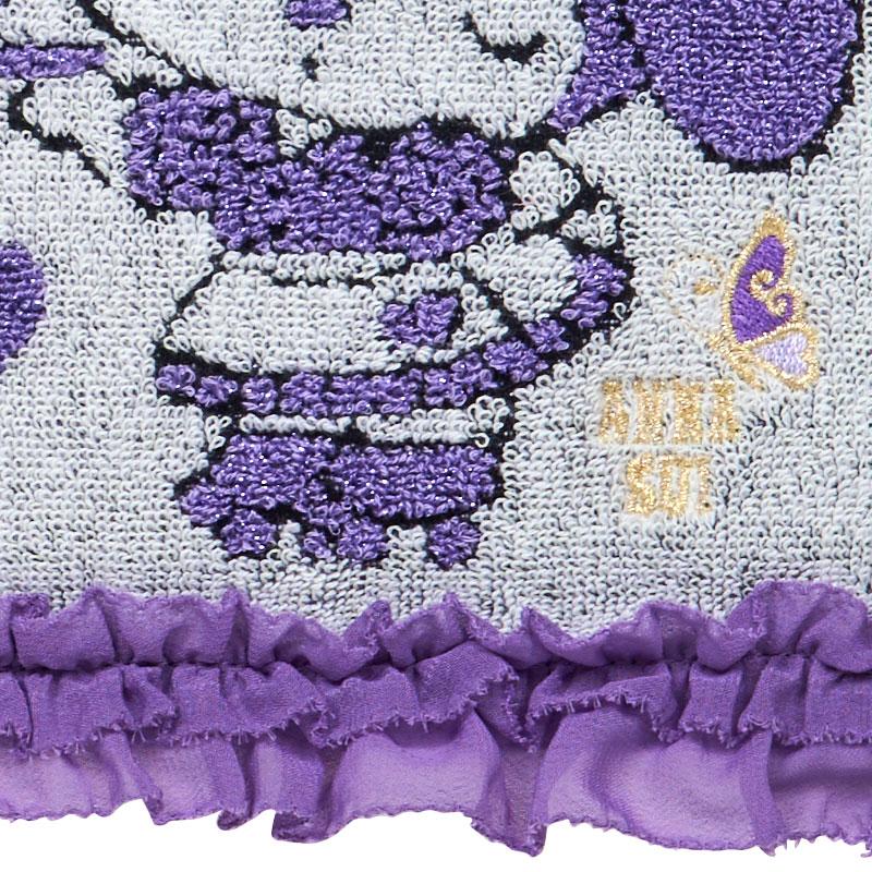 My Melody & Kuromi ANNA SUI Towel Handkerchief Frill Purple Sanrio Japan 2025
