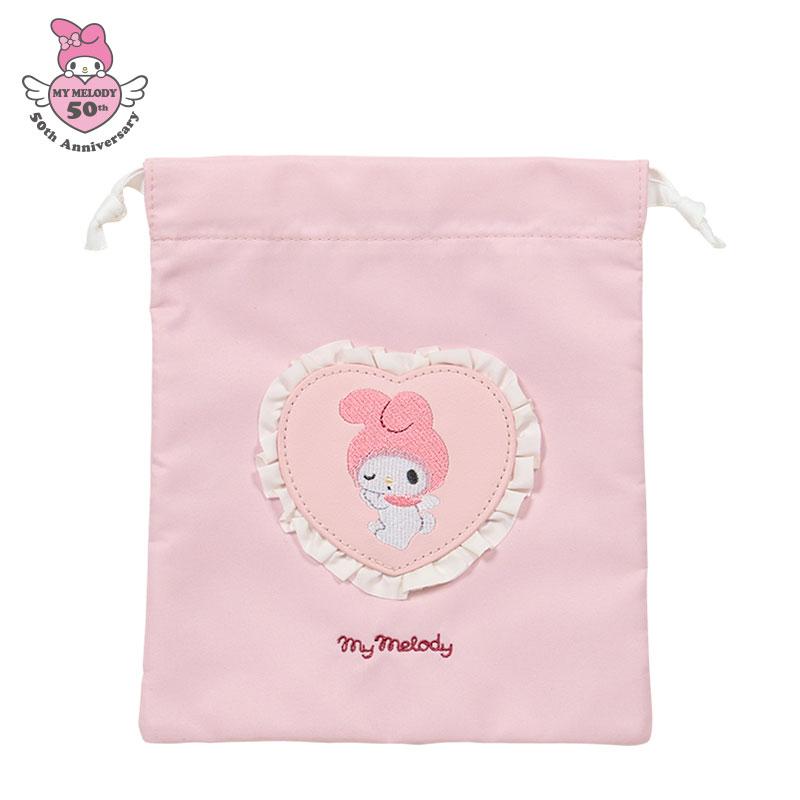 My Melody Drawstring Pouch Pink Sanrio Japan 2025