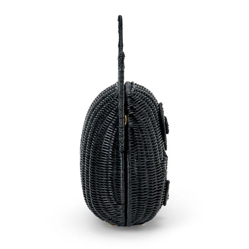 Kuromi Rattan Bag Black Sanrio Japan 2025