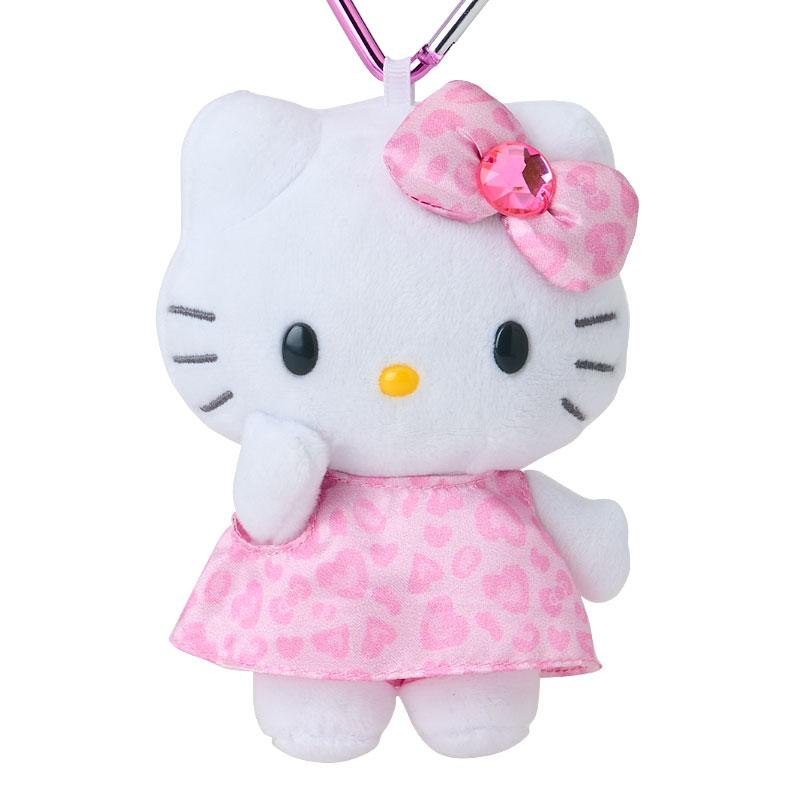 Hello Kitty Plush Keychain Tail Leopard Pink GOGO GAL Collection Sanrio Japan